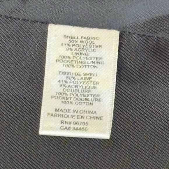 Rebecca Taylor Double Breasted Blazer/Coat Women's S | Gray Wool Blend Felt EUC - Picture 8 of 13